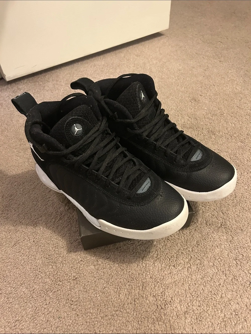 Jordan Men’s Black & White High-Top Sneakers